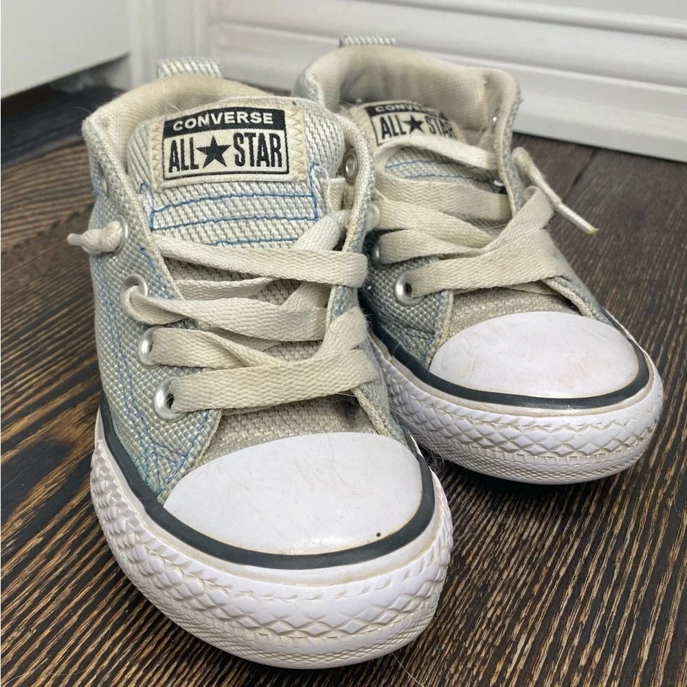 Bundle & Save CONVERSE All STAR STREET Youth Light Blue Cream Slip On 11‎